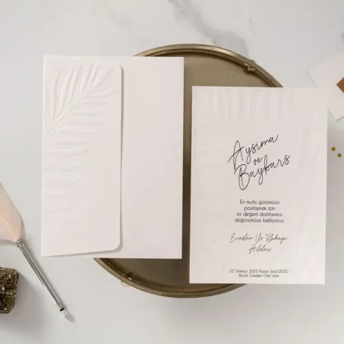 Lüks Düğün Davetiyesi 10592