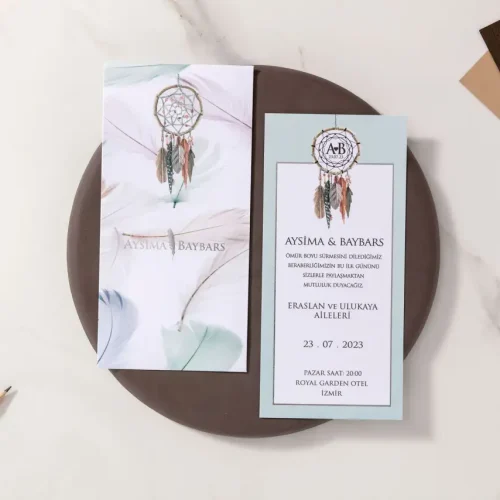 Lüks Düğün Davetiyesi 10595
