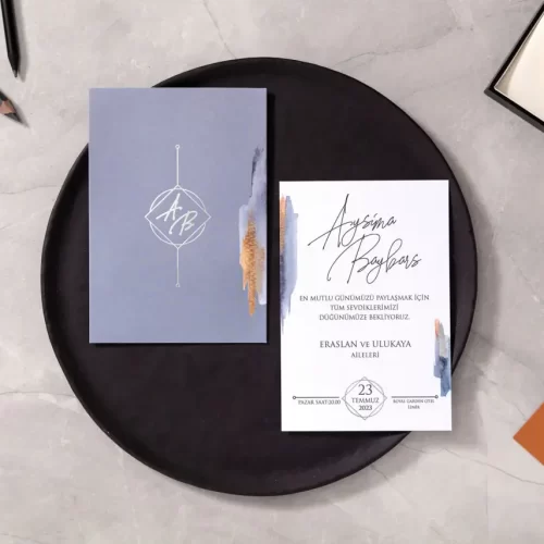 Lüks Düğün Davetiyesi 10597