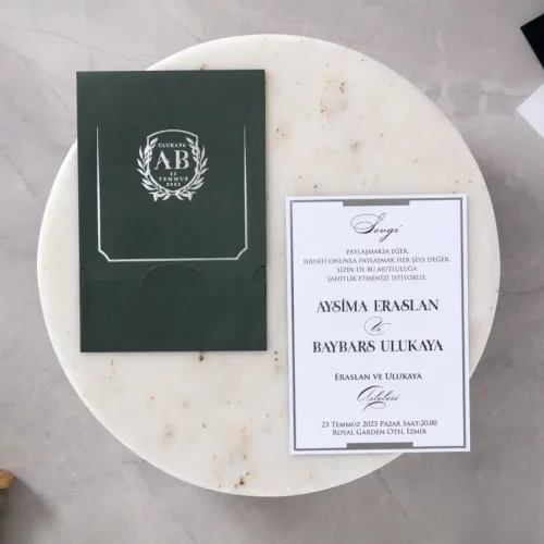 Lüks Düğün Davetiyesi 10603