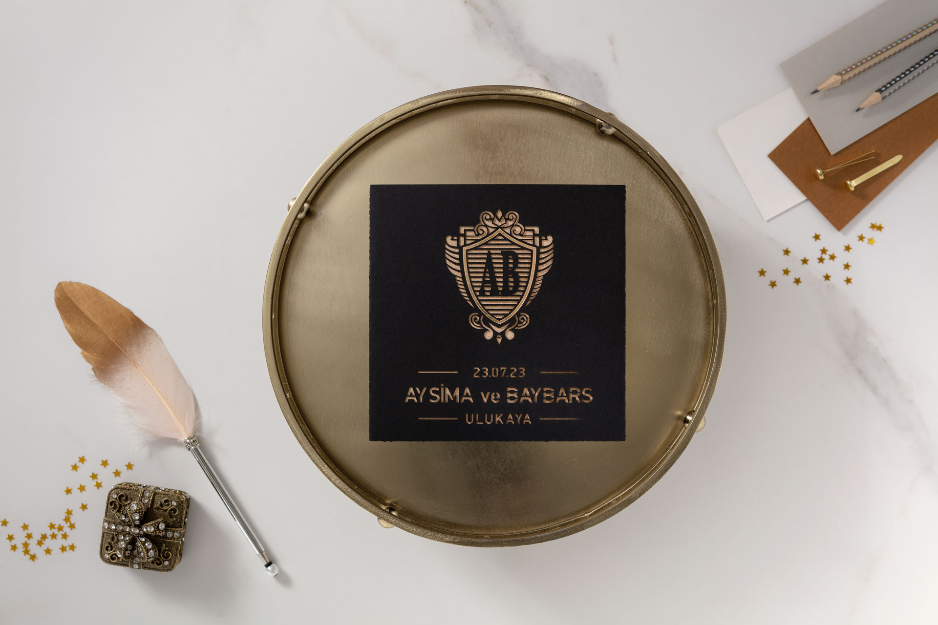 Lüks Düğün Davetiyesi 10639