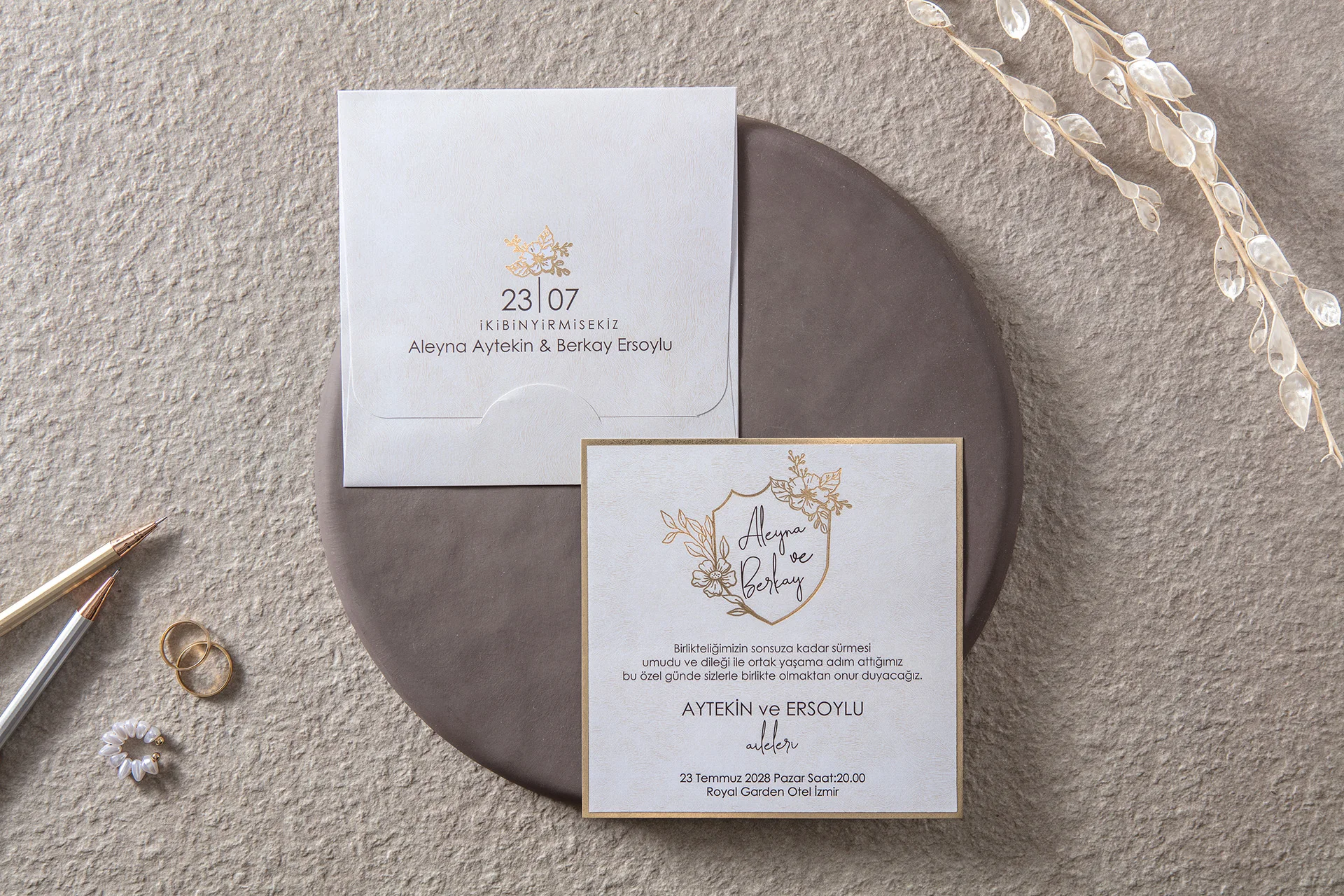 Lüks Düğün Davetiyesi 10600