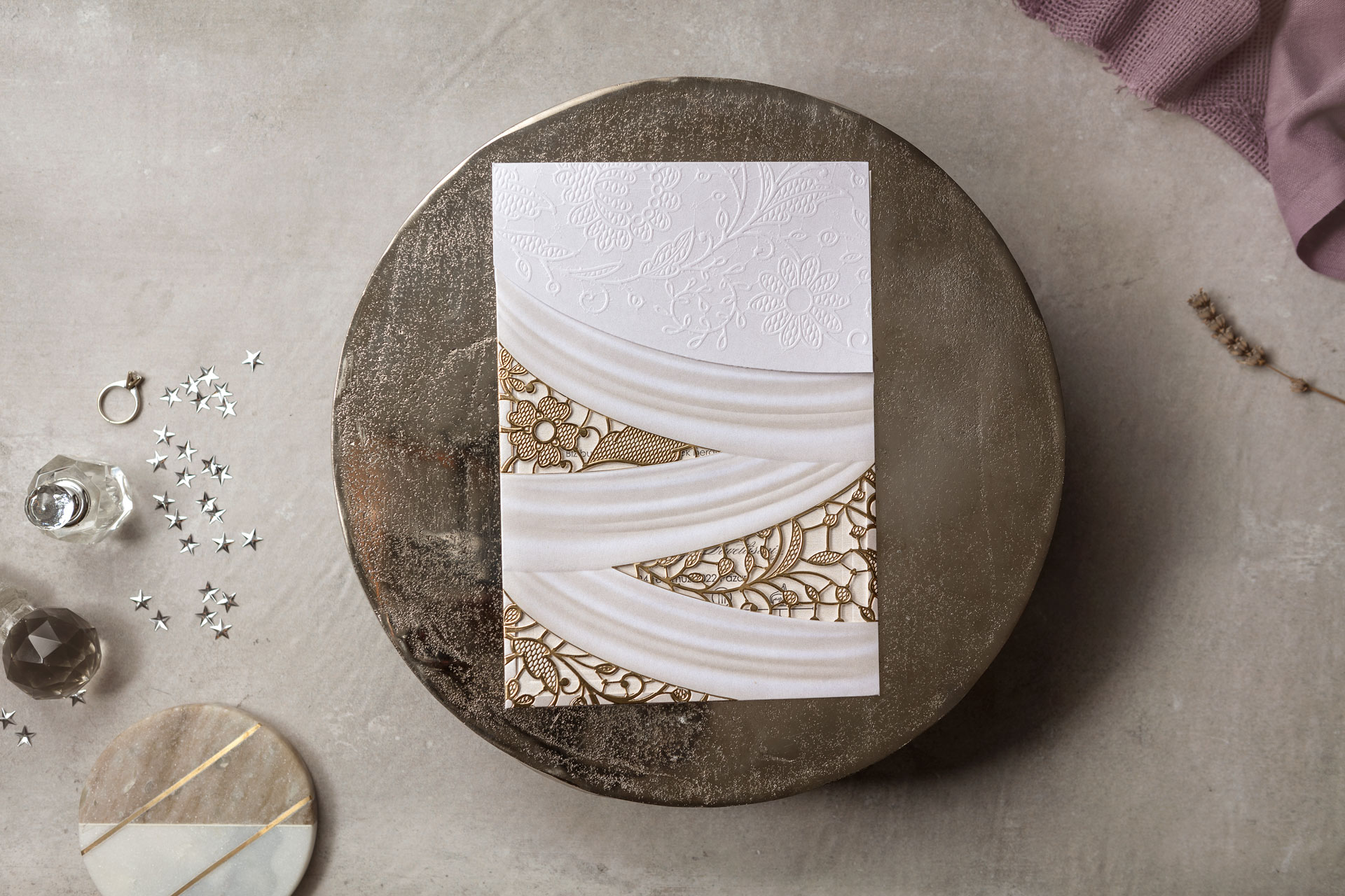 Lüks Düğün Davetiyesi 8383