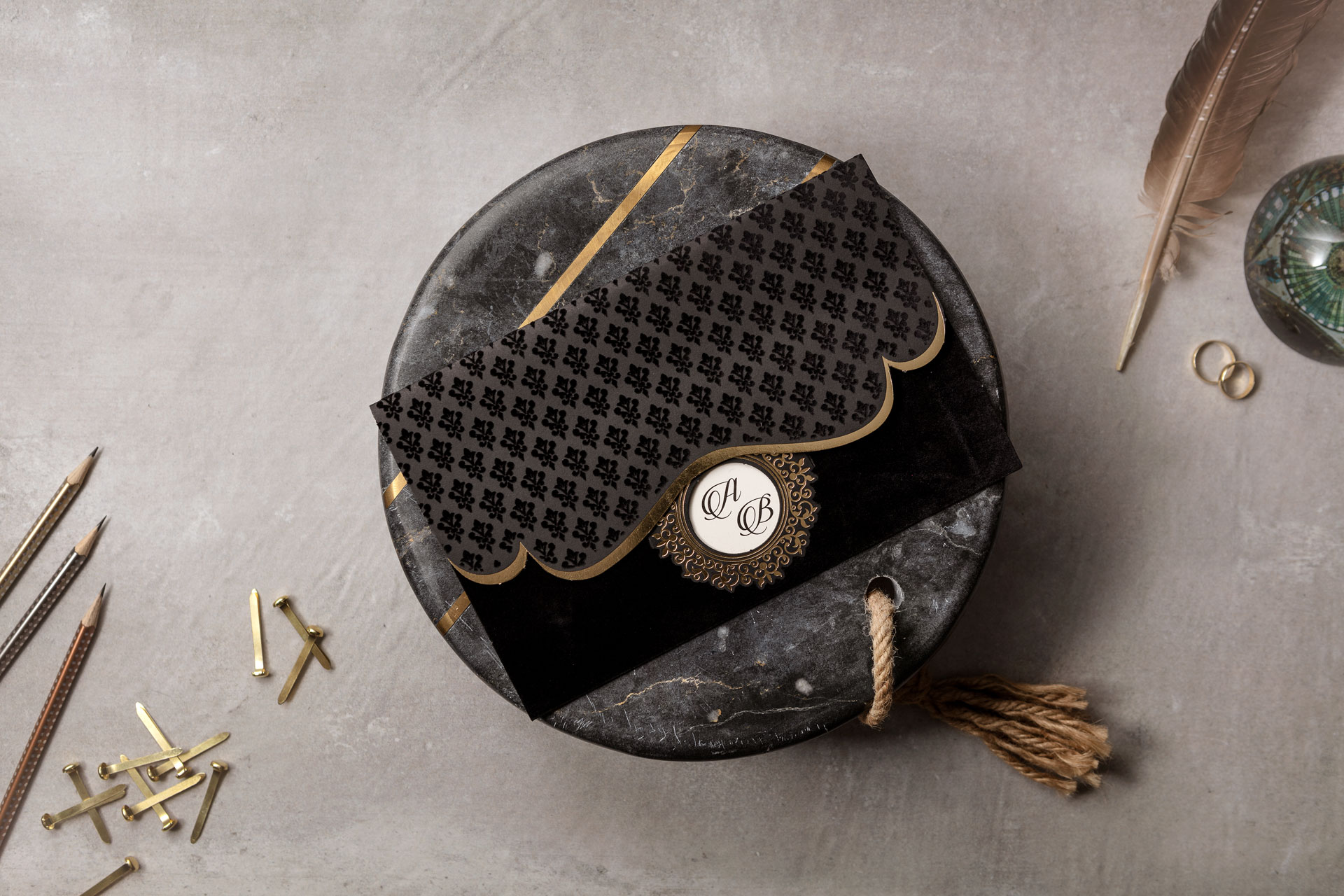 Lüks Düğün Davetiyesi 8327