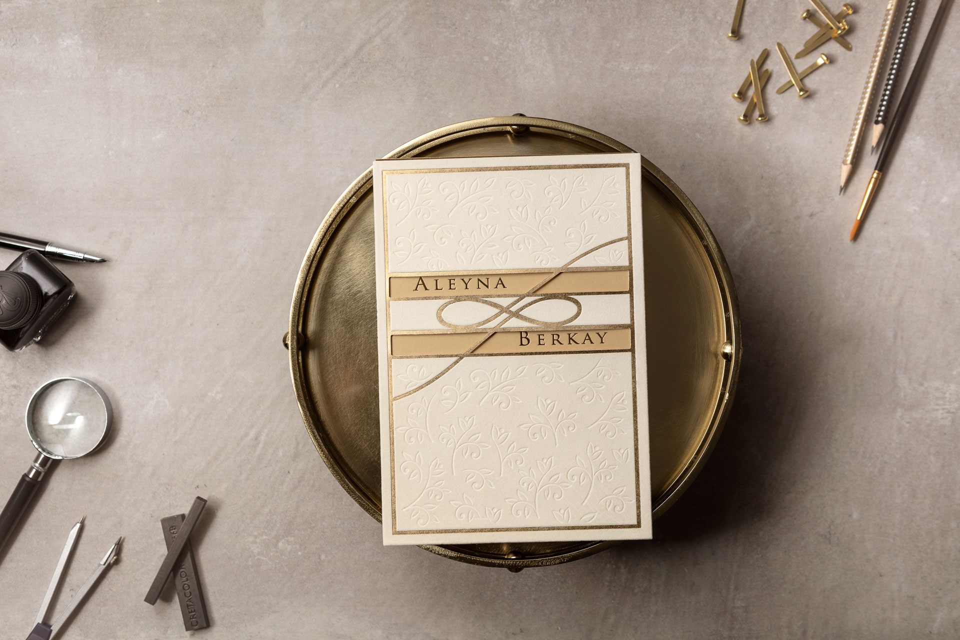 Lüks Düğün Davetiyesi 8412