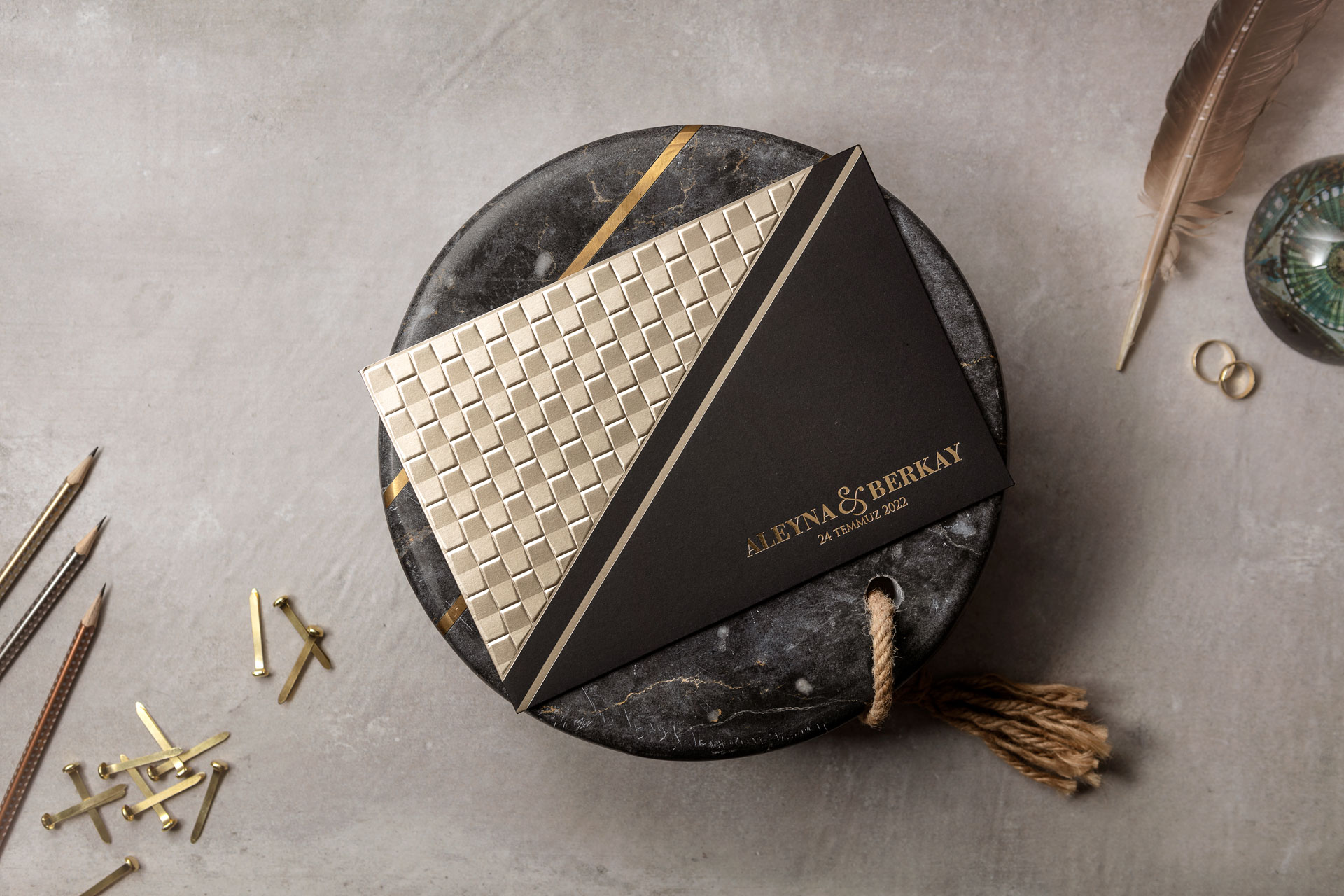 Lüks Düğün Davetiyesi 8415