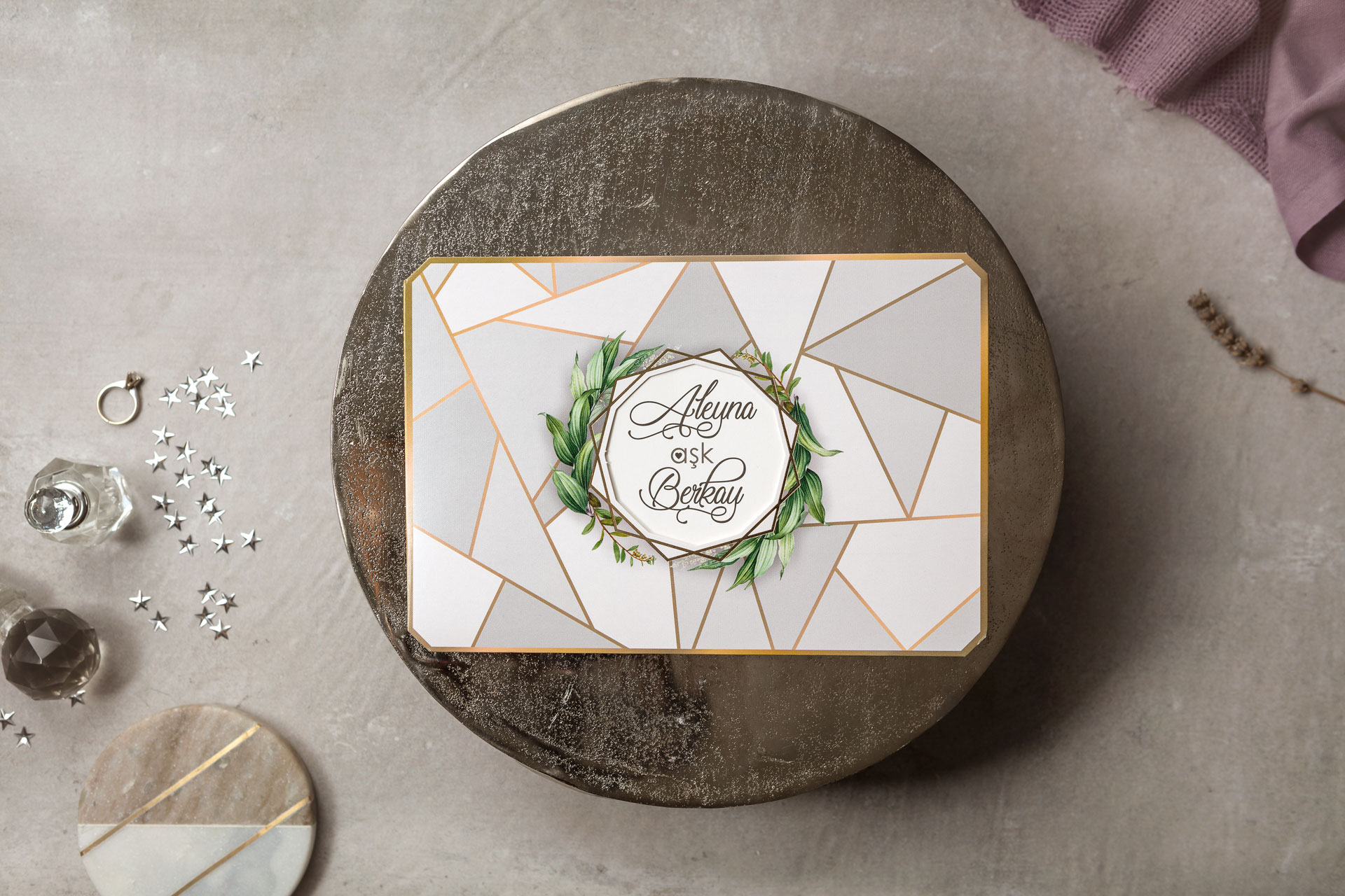 Lüks Düğün Davetiyesi 8432