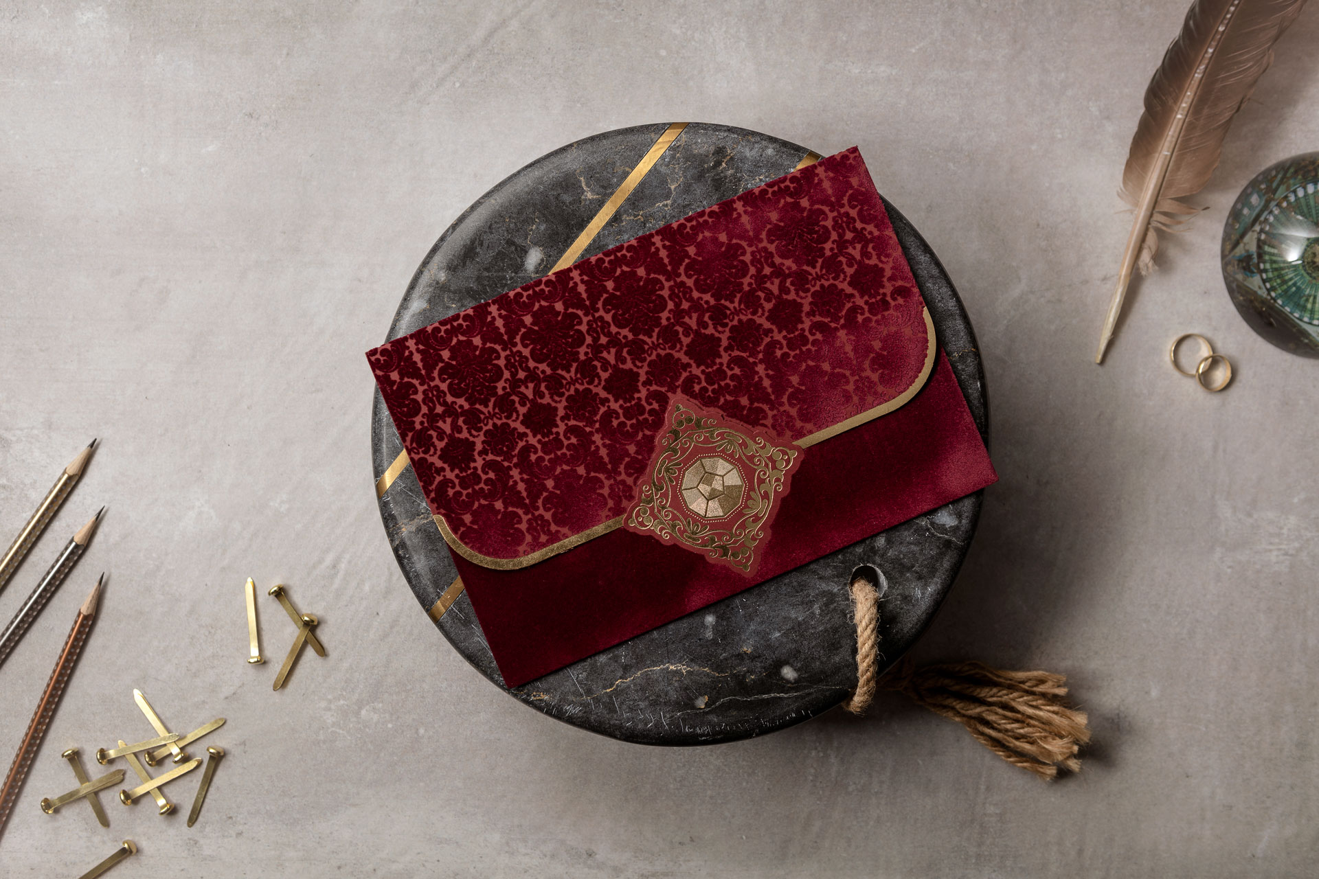 Lüks Düğün Davetiyesi 8310