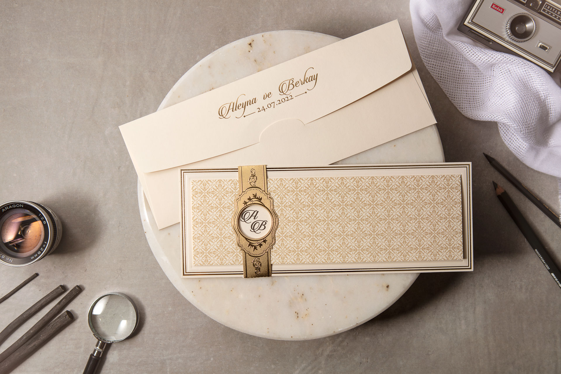 Lüks Düğün Davetiyesi 8433