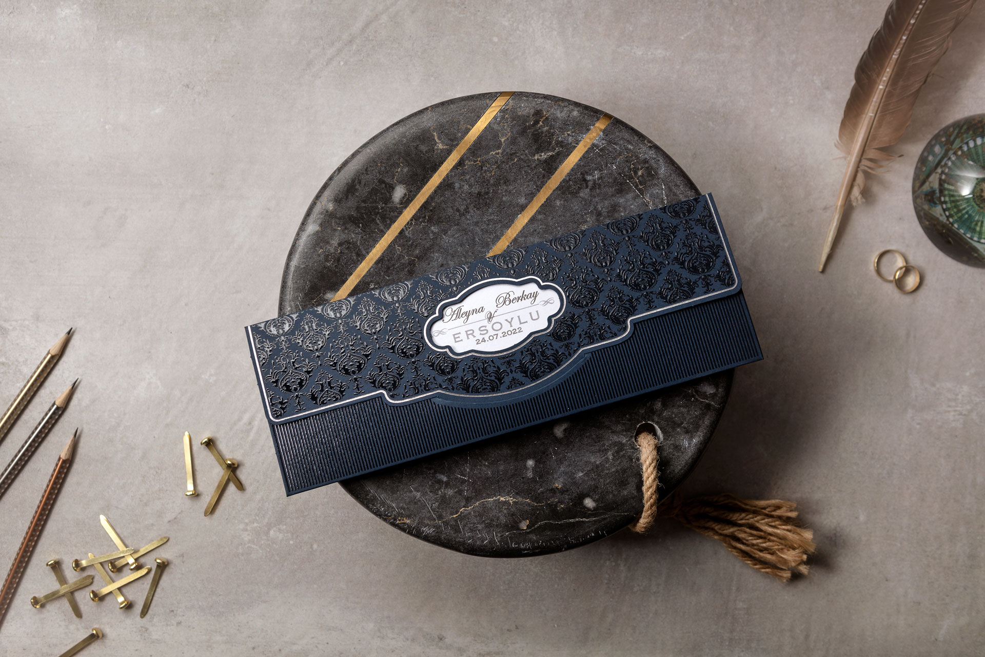 Lüks Düğün Davetiyesi 8259