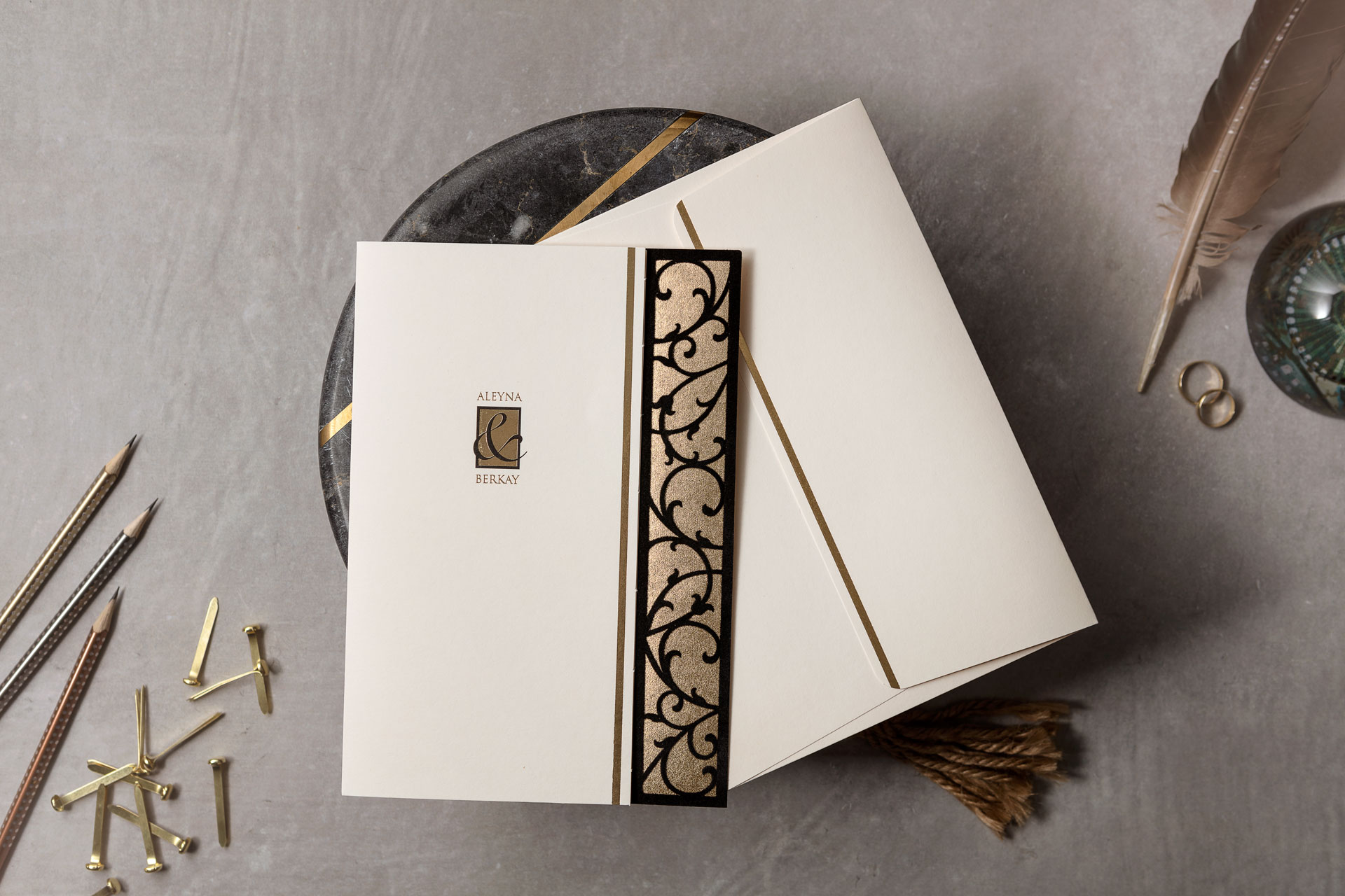 Lüks Düğün Davetiyesi 8435