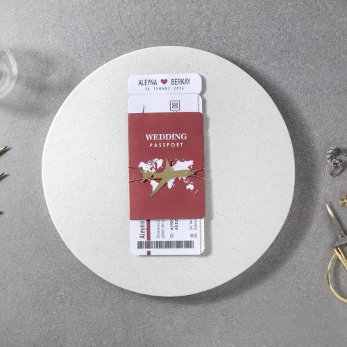 Ekonomik Düğün Davetiyesi 7152
