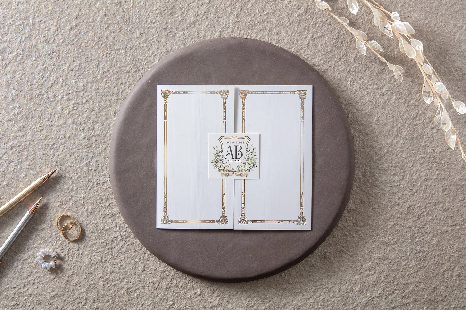 Lüks Düğün Davetiyesi 10678