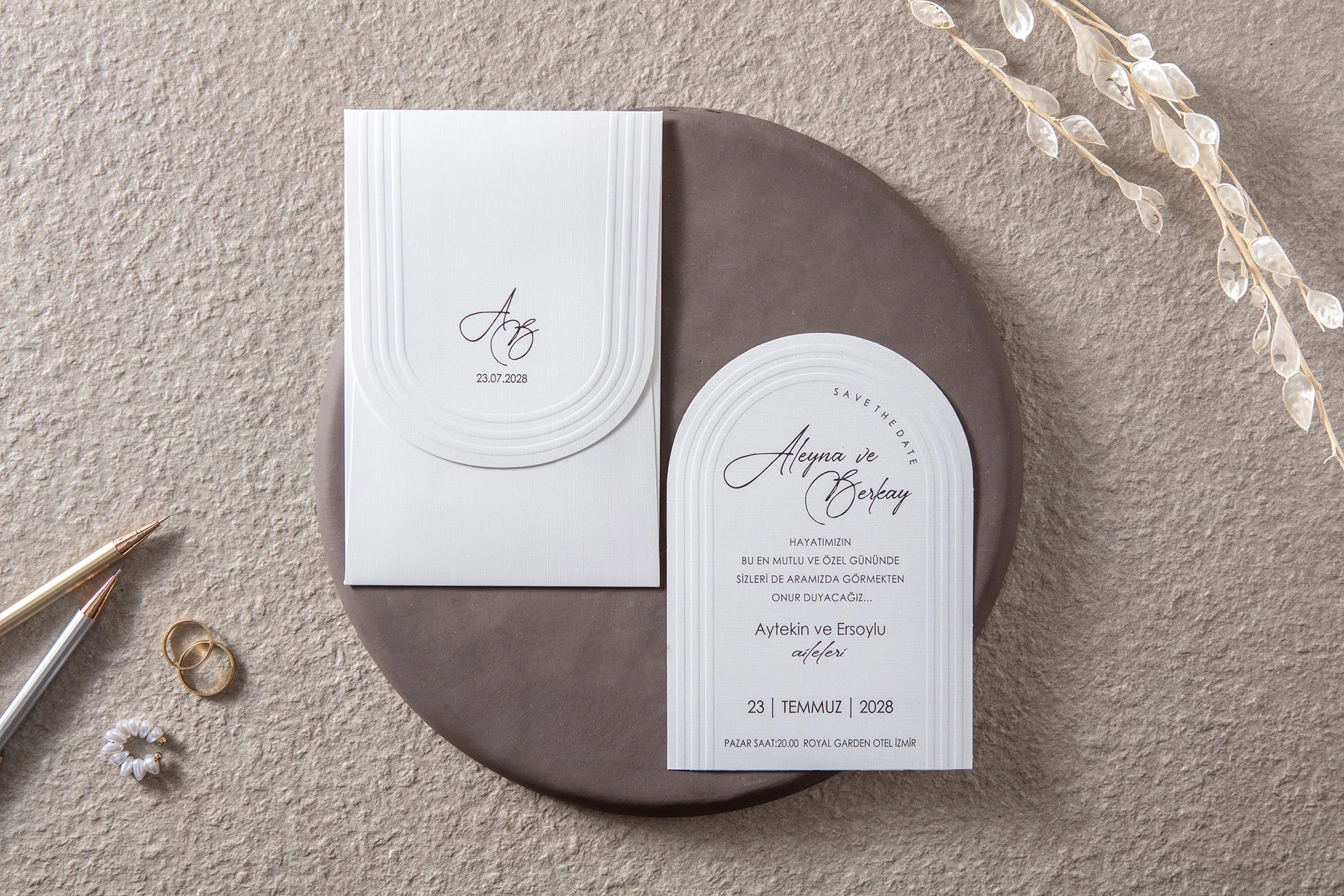 Lüks Düğün Davetiyesi 10686