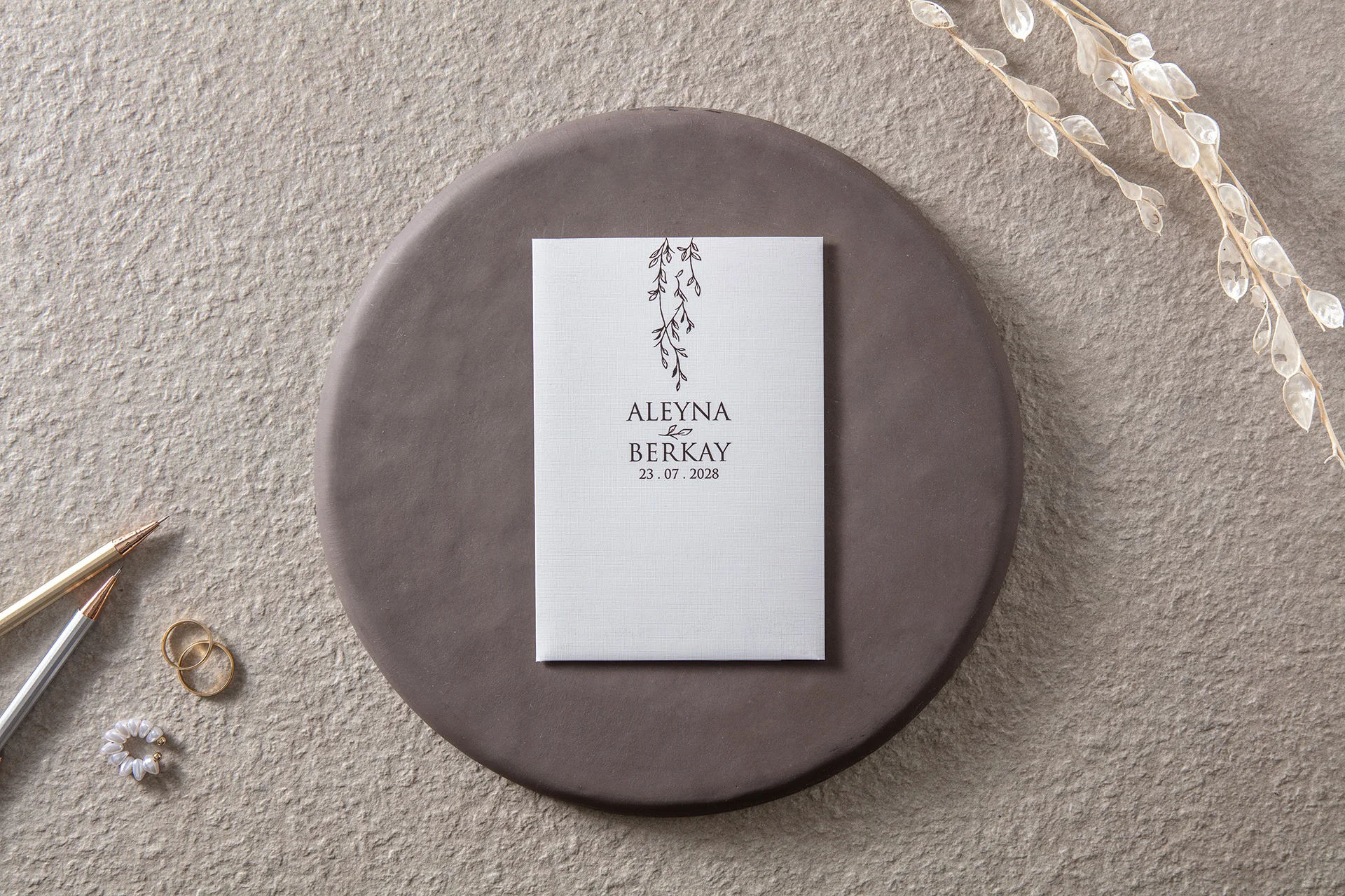 Lüks Düğün Davetiyesi 10694